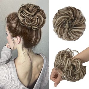 Magnifique <span class=keywords><strong>chignon</strong></span> fleuri pour cheveux, <span class=keywords><strong>chignon</strong></span> bouclé ondulé pour <span class=keywords><strong>mariage</strong></span>, <span class=keywords><strong>chignon</strong></span> en forme de beignet, <span class=keywords><strong>chignon</strong></span> fleuri pour mariée - Product Image 1