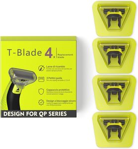 Para OneBlade QP25/26/27/28/65 Cabezales de hoja de repuesto compatibles Juego de peines guía 4 cuchillas 1/3/5mm 1 tapa protectora inoxidable - Product Image 1