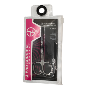 Ciseaux à manucure professionnels 3PRO 18 mm Lames droites et courbes en acier inoxydable Ciseaux à ongles - Product Image 1