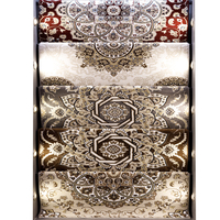 Tapis en polyester de qualité supérieure, fabriqué à la machine, certifié BSCI, résistant aux taches, à poils moyens, moderne, pour la maison, grande surface, sur mesure