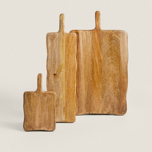 Plateau de service à steak en bois naturel polyvalent Plateau en bois pour la maison et le restaurant - Product Image 3
