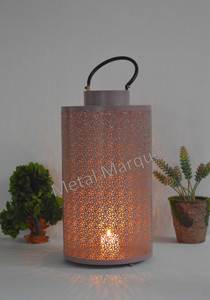 Vintage Moroccan Metal Hollow Indian Hand Crafted Lantern <b>Large</b> Home Decoration European <b>Tea</b> <b>Light</b> Candle for Home Decoration - Product Image 2
