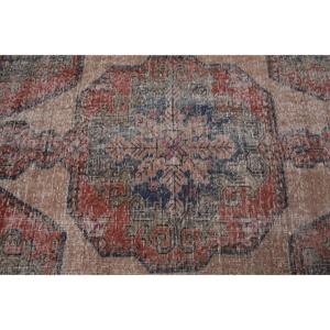 พรมตุรกีวินเทจ ขนาด 3.4x6.1 ฟุต พรมลายดอกไม้สีแดง - Product Image 5