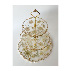 Resin Cup <b>Cake</b> <b>Stand</b> 3 <b>Tier</b> <b>Cake</b> <b>Stand</b> Tools Best Quality Birthday Resin <b>Cake</b> <b>Stand</b> Use for Hotel Wedding Party at Low Cost - Product Image 3