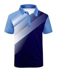 OEM logotipo personalizado 100% algodón para Polo Tee con rayas moda Slim Fit manga corta de gran tamaño de los hombres para Polo camisa de lona sólida - Product Image 3