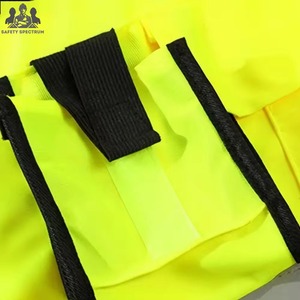 Gilet de sécurité réfléchissant imperméable avec logo personnalisé - Style combinaison de travail Haute qualité Séchage rapide et respirant - Product Image 6