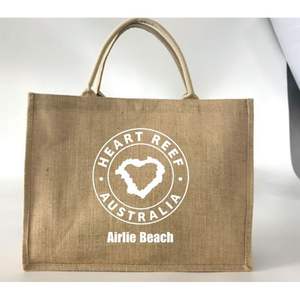 Bolsas de mano a rayas de yute hechas a mano ecológicas de alta calidad, mejor precio, venta al por mayor, patrón de logotipo personalizable, uso promocional - Product Image 5
