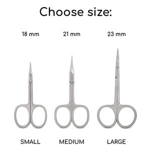 Tijeras para Cutículas de Uñas, Hojas Redondas Afiladas, Punta Puntiaguda, Tijeras para Salón de Uñas de 3.5" y 4", Tijeras Rusas para Uñas - Product Image 3