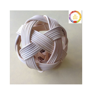 Boule de rotin de jouet de bébé de fibre naturelle écologique faite à la main pour la croissance sensorielle d'enfant en bas âge - Product Image 6