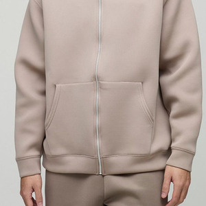 Sudadera con capucha y cremallera para hombre, sudadera informal de manga larga con cordón, sudaderas con capucha - Product Image 3