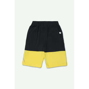 Short d'été en jersey pour garçons en noir et jaune - Product Image 3
