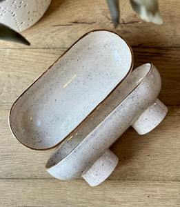 Elegante bandeja de cerámica para servir, adecuada para el entretenimiento festivo con servicio y exhibición de comida de estilo buffet - Product Image 2