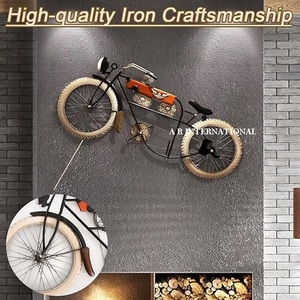 Fantasía Pared de hierro bicicleta colgante arte Metal diseño moderno colorido creativo adorno de Metal para Cafetería Restaurante Bar y regalo - Product Image 2