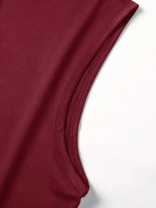 Relaxed Athletic Men Sleeveless Hoodies Winter Digital 100% Cotton Fleece Lightweight Soft Material Streetwear Modern Gym Daily - Product Image 3