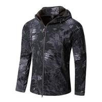 Veste Softshell de camouflage pour hommes d'hiver en gros vêtements tactiques veste coupe-vent et imperméable 2023