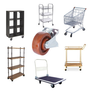 100MM Zinc Fini Phénolique Fixe Meubles Roulettes En Acier Résistance À Haute Température 330-660 LBS Capacité De Charge pour - Product Image 6