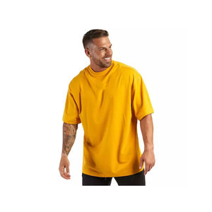 Camiseta ecológica transpirable de punto informal de gran tamaño de moda Unisex de alta calidad personalizable poliéster/algodón estampado - Product Image 4