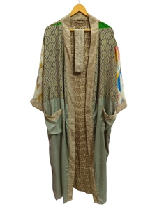 Kimono For Woman's Wear Bikini Cover Up <b>Swim</b> Wear Long <b>Dress</b> Indian Recycled Sari Silk Kimono Night Wear Gown, - Product Image 6