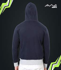 Premium Hombres Sólido 100% Algodón Cremallera Sudadera con capucha Invierno Streetwear OEM/ODM MOQ Opciones personalizadas - Product Image 5