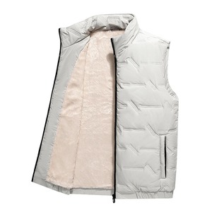 2025 hiver hommes doublé polaire gilet décontracté veste automne nouveau épaissi mode couleur unie chaud élégant pour une utilisation en extérieur avant - Product Image 6