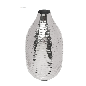 Style tendance Vase à fleurs martelé couleur argent Design fabuleux décoration de café nouvelle utilisation de Pot de fleur de qualité supérieure pour les cadeaux - Product Image 2