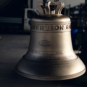 Campana de bronce italiano 170 kg 665 mm de diámetro Escultura al aire libre antigua religiosa personalizada Cruz Incluye Logotipo de Fundición-Modelo - Product Image 5