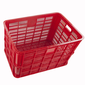 Caja de caja de HDPE portátil multifuncional Diseño de cesta de plástico apilable para un almacenamiento eficiente de verduras y frutas reciclables - Product Image 6