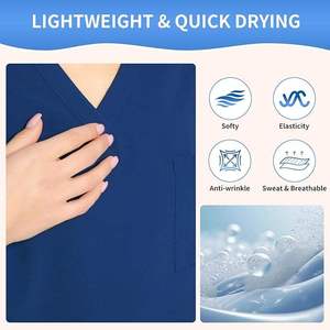 Tissu tricoté confortable uniforme médical personnalisé de qualité supérieure pour cliniques laboratoires spas et usage professionnel quotidien - Product Image 3