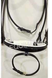 สายรัดข้อมือหนังสำหรับขี่ม้าวัวสีขาวสายรัดข้อมือแบบนุ่มสายบังเหียนแบบแฟนซี - Product Image 4