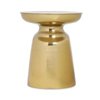 Mesa auxiliar de diseño elegante de Color marrón para la decoración del hogar y la Oficina Mesa de esquina de madera con mango natural