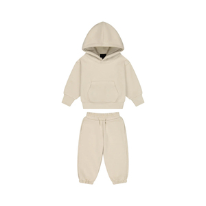 Conjuntos de ropa para niños Ropa de invierno Sólido Logotipo de impresión personalizada Conjunto de Jogger para niños Chándal para niños Ropa informal Cómodo Secado rápido - Product Image 5