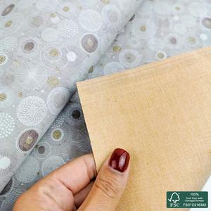 Tela de Corcho Gris Claro con Estampado Universo, Nuevo Tejido de Encaje, Tela de Encaje Bordado de Algodón - Product Image 3