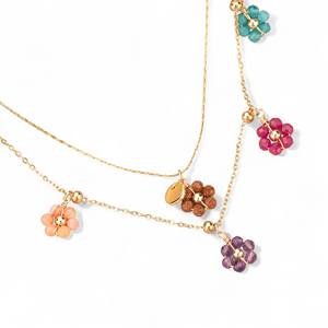 Latón Diamante Piedra preciosa Cuentas Encantos Colgante Christian Gold Plated Wholesale - Product Image 2