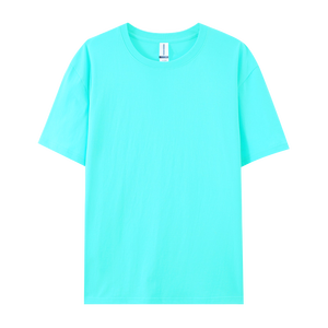 T-shirt décontracté pour homme, col rond, manches courtes, coupe classique, 100 % coton 230 g/m², écologique, respirant, uni - Product Image 5