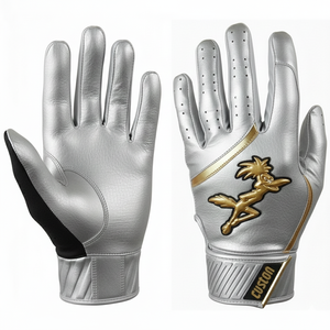 Gants de baseball ergonomiques, prix de gros personnalisé, doublure souple, couche durable, doublure flexible, ajustement sécurisé, gants de frappe de baseball - Product Image 2