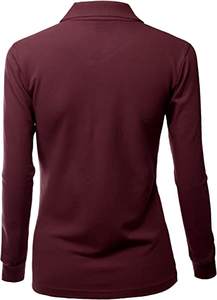 Para mujeres Uniformes de manga corta de alta calidad a las mejores tarifas Venta al por mayor Camisetas polo con logotipo bordado personalizado - Product Image 3