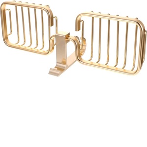 MS INC ตระกร้าใส่สบู่,อุปกรณ์ห้องน้ำสีทองทำจากโลหะสำหรับห้องน้ำ - Product Image 1