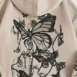 Sweats à capuche lourds pour femmes 100% coton fourrure à l'intérieur de vêtements d'hiver chauds marque personnalisée Logo impression OEM fabricant - Product Image 3