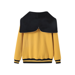 Sudadera con Capucha Premium Unisex Personalizada Mason Old Gold Prep, Bolsillo Canguro, Cordones Negros, Ribete a Rayas, Ropa Urbana de Invierno - Product Image 2