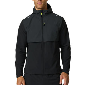 Conjunto de chaqueta de hombre de alta calidad, chándal, capucha con cremallera, cortavientos, chaqueta cortavientos suave brillante personalizada - Product Image 1