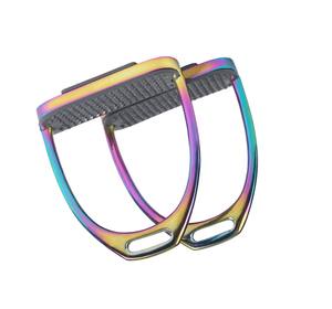 Recién llegado, estribos de aluminio para montar a caballo, empuñadura DE SEGURIDAD DE Base ancha ajustable, diseño ligero y duradero - Product Image 1