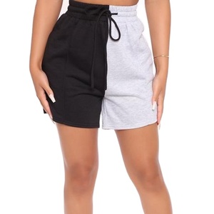 Women's Custom Workout Running Sweat Shorts Wholesale Plain Cotton Athletic Two-Color Summer Casual Breathable Knit Shorts - Product Image 1