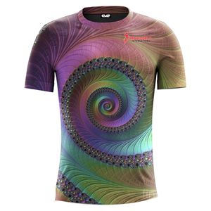 Super calidad 220 gramos 100% algodón/poliéster estilo casual hombres camisetas al por mayor personalizado todo tejido impresión digital - Product Image 4