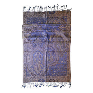 ผ้าคลุมไหล่ผ้าไหมวินเทจมีลายลูกน้ำหลายสีพิมพ์ลายใหม่สำหรับฤดูหนาวดีไซน์เนอร์ทำด้วยมือคุณภาพสูง - Product Image 3