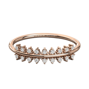 Round Cut Diamond Wedding Band - Product Image 6