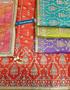 ชุดสูทแฟนซีปักด้วยมือสำหรับผู้หญิงดีไซน์เนอร์ทันสมัยแฟชั่นอินเดียไม่เย็บติดสำหรับปาร์ตี้ - Product Image 1