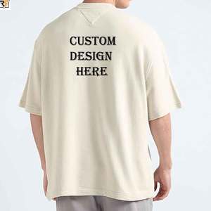 เสื้อยืดโอเวอร์ไซส์100% ผ้าคอตตอนผ้าคอตตอนผ้าดิบพิมพ์ลายโลโก้แบรนด์ตามสั่งเสื้อผ้าแฟชั่น280 - Product Image 4