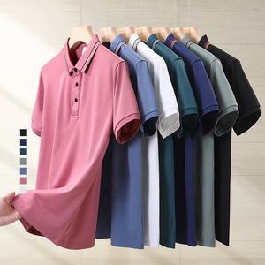 Casual personalizado transpirable cuello redondo manga corta para camisas hombres poliéster/Tela de lona de algodón de alta calidad - Product Image 2