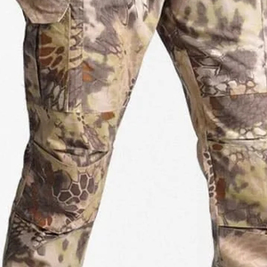 Pantalones tácticos Cargo de lona ligeros para hombre, personalizados al por mayor para caza al aire libre, Jogging, de talla grande, con cremallera, cintura media - Product Image 6