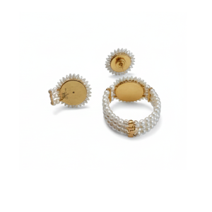 Collier élégant classique géométrique perlé avec chaîne en corde, bijoux de mariage unisexe, vente en gros pour détaillants - Product Image 2